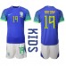 Maillot de foot Brésil Antony #19 Extérieur vêtements enfant Monde 2022 Manches Courtes (+ pantalon court)